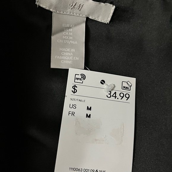 New With Tags H&M Bandeau Style Peplum Top M - Picture 4 of 9